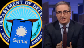 John Oliver Responds To Signal Group Chat Leak With His Own Emojis: “Go F— Yourselves, A–holes, Love America”